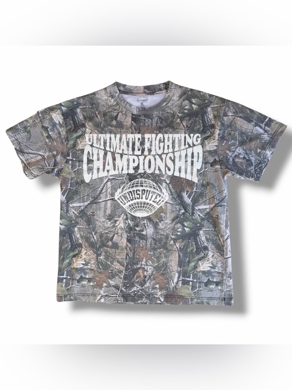 UFC Ulti-Man Camo Graphic T-Shirt Size Large